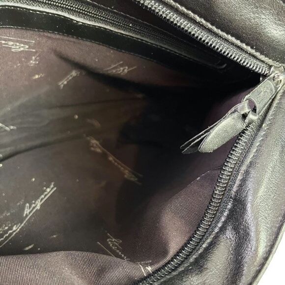 Etienne Aigner Womens Black Vintage Genuine Leather Shoulder Bag Purse Handbag - Picture 15 of 16